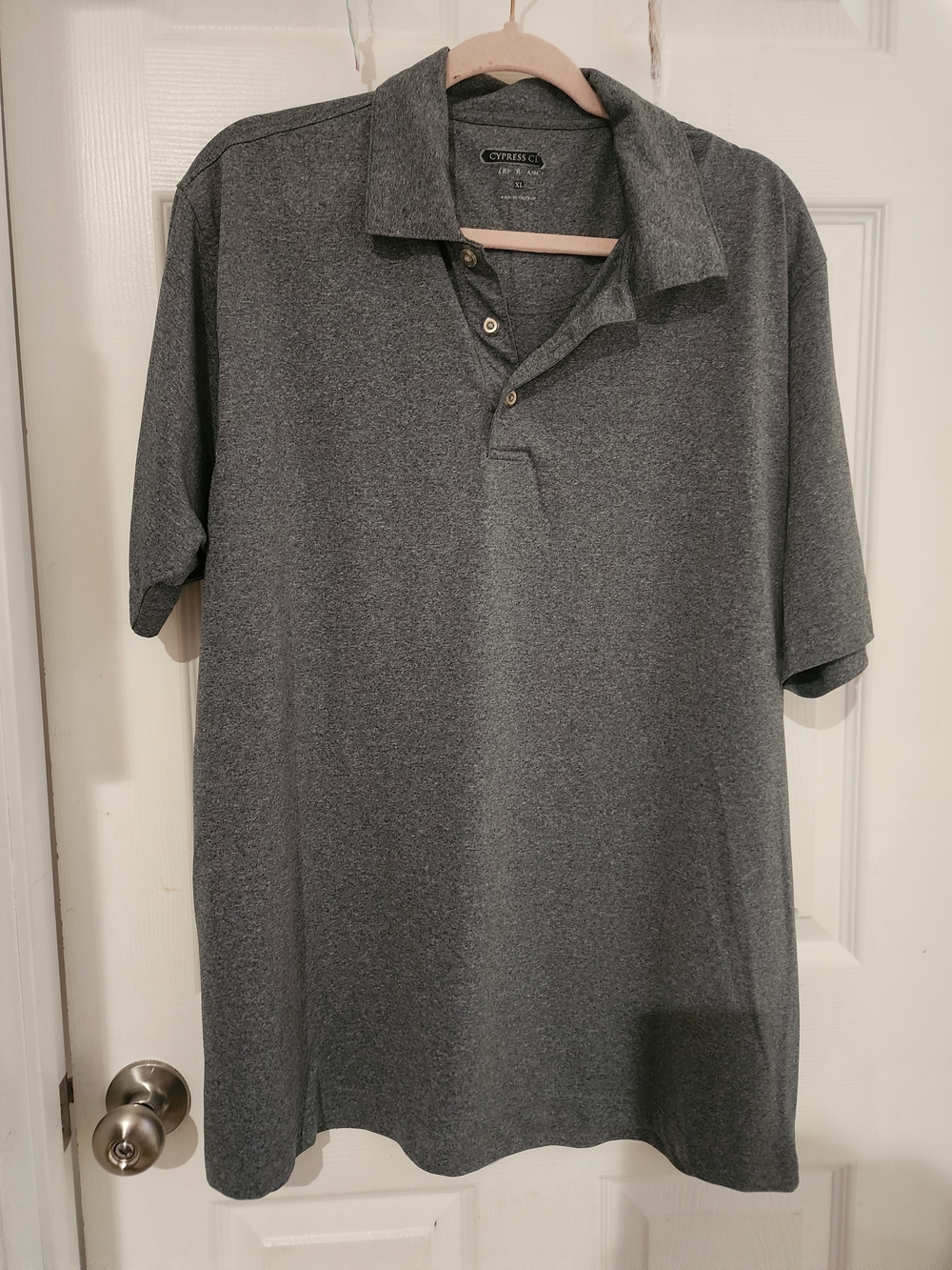 ComfortBlend Men's Heather Gray Polo Shirt